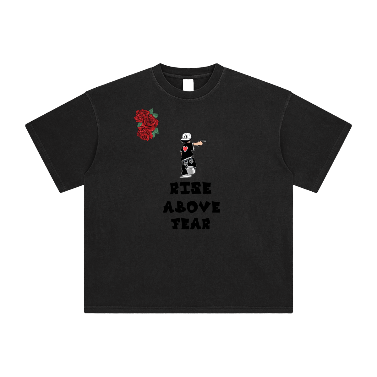 "rise above fear" T-shirt